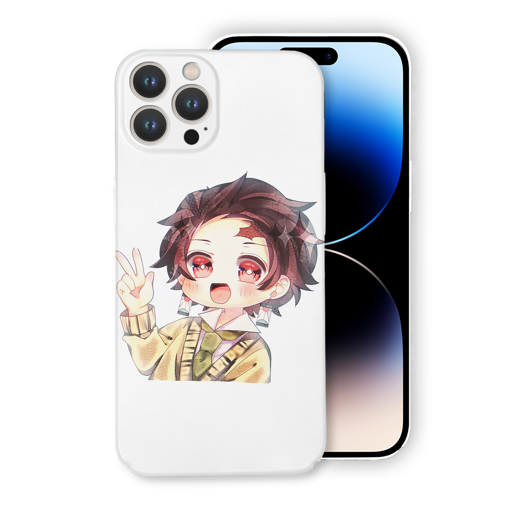 （画像用） 鬼滅の刃 竈門 炭治郎／かまど たんじろう Kamado Tanjirou 【iPhone 14シリーズ対応】ハードケース